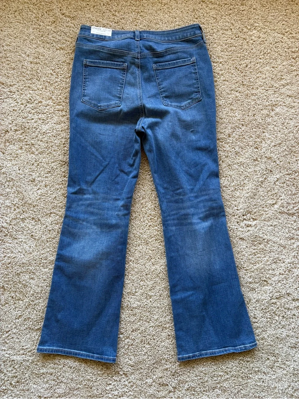 NWT Chico’s Skinny Bootcut Jeans Medium Wash‎ Stretch Denim Size 1.5R US 10R